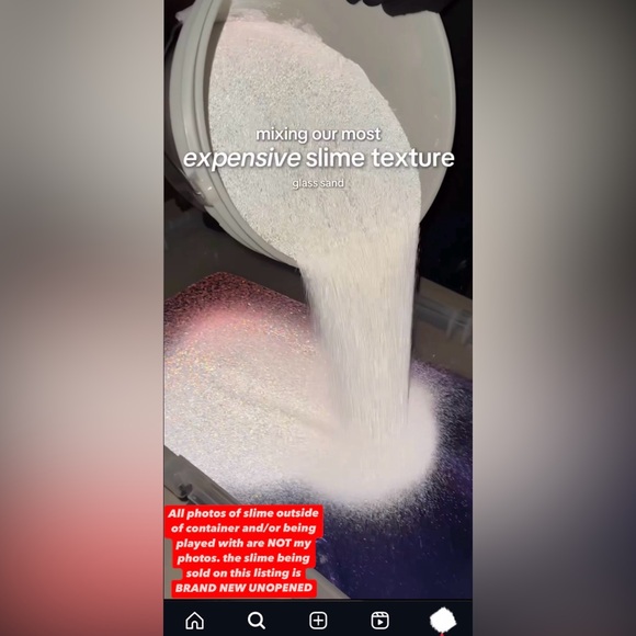 Pilot Slime “ This Is The Slime of a Killer Bella “ Glass Sand Glowing Slime - Picture 3 of 14